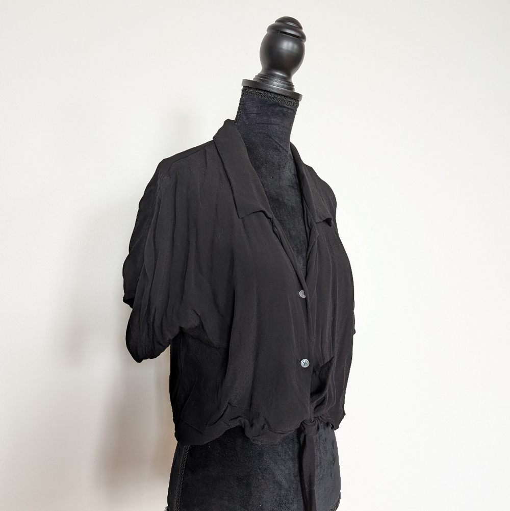 Black Cropped Wilfred Free Button-up Size S
